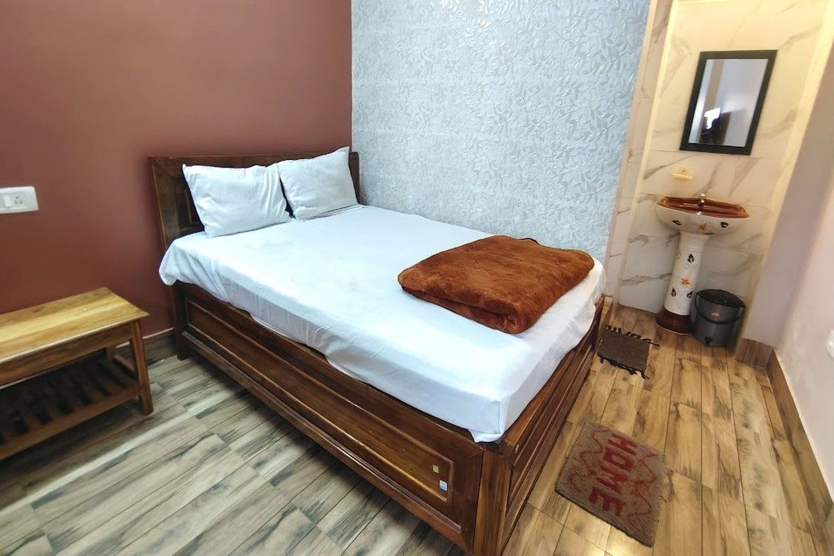 Guest room at the Samaj accommodation